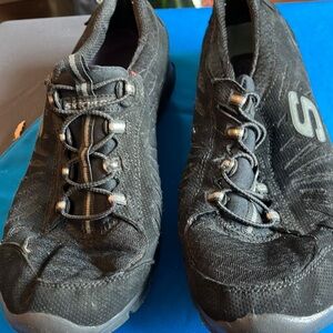 Skechers flex Black Slip-On Sneakers 9